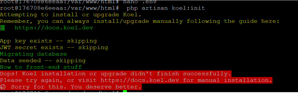 koel-docker